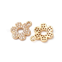 Латунные микро проложить кубического циркония подвески&nbsp;ZIRC-L105-04B-G