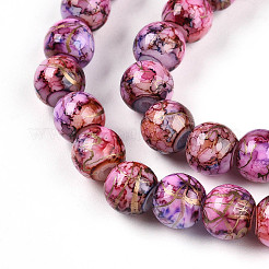 Выпечка окрашенные стеклянные бусины&nbsp;X1-DGLA-N003-8mm-B03