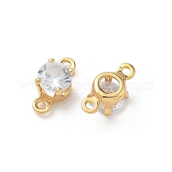 Латунные подвески из прозрачного кубического циркония&nbsp;KK-Z136-54A-G