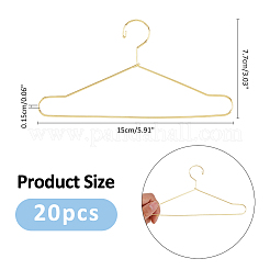 20 шт. мини-вешалка для одежды из железа&nbsp;AJEW-FH0004-81A