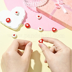 8 шт. 4 стиля латунных эмалевых бусин&nbsp;KK-CJ0002-93