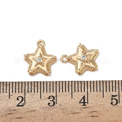 Латунные микропаве прозрачные кубические циркониевые подвески&nbsp;KK-A280-09G