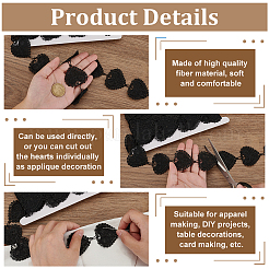 7.5 ярд кружевной отделки из полиэстера&nbsp;DIY-FG0006-84A