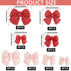 48шт 8 стиля непрозрачные кабошоны из смолы&nbsp;CRES-CP0001-05