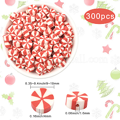 300шт бусины из полимерной глины ручной работы&nbsp;CLAY-PA0001-20