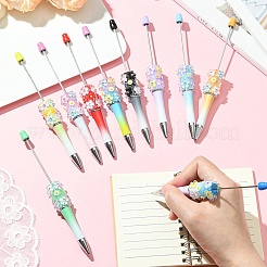 10 шт. 10-х цветные пластиковые ручки-бусины&nbsp;FIND-YW0008-56