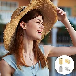 100 шт. 2-цветные латунные бусины для покрытия стойки&nbsp;KK-PH0010-40