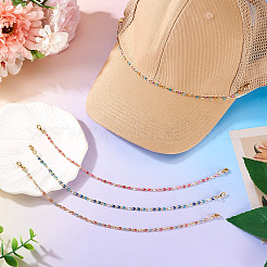 4 шт. 4 цвета латунная эмалированная цепочка для изготовления браслета&nbsp;AJEW-TA00032