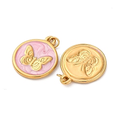 Подвески из нержавеющей стали 304 с эмалью&nbsp;STAS-U061-37G-B03