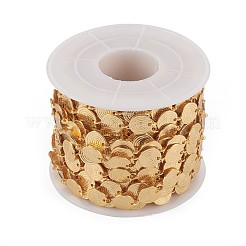 Латунные бисерные цепочки ручной работы&nbsp;X-CHC-I031-18G