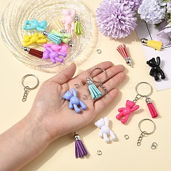 Наборы для изготовления брелока-подвески в виде медведя из акрила своими руками&nbsp;DIY-YW0013-17