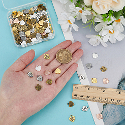 160 шт. 8 цвета подвески из сплава в тибетском стиле&nbsp;TIBEP-FG0001-15