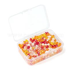 500шт 5цветные гальванические стеклянные бусины&nbsp;EGLA-LS0001-01C