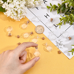 40 шт. 2 стеклянные бутылки&nbsp;AJEW-SC0001-34