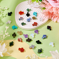 28 шт. 14 стили бусин из смешанных драгоценных камней&nbsp;G-TA0002-84