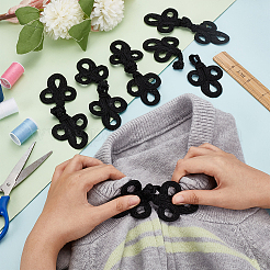 Пуговицы с узлами в виде китайских лягушек ручной работы&nbsp;LS-BUTT-WH0027-29A