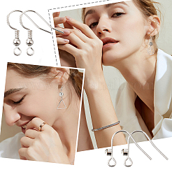 40 шт. 2 латунных крючка для сережек&nbsp;KK-PH0002-71