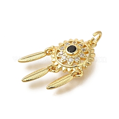 Стойки обшивки латунь микро проложить Циркон подвеску&nbsp;ZIRC-F142-09G