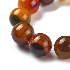 Природные многоцветные агат бисер пряди&nbsp;G-A261-B05-14mm