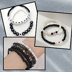 Круглый непрозрачные акриловые бусины&nbsp;MACR-SP0001-27B-01