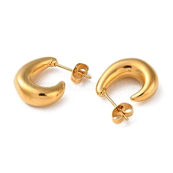 Серьги-гвоздики из нержавеющей стали 304 с ионным покрытием (IP)&nbsp;X-EJEW-H127-07G