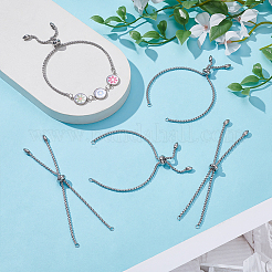 12 шт. регулируемый слайдер из нержавеющей стали 304 для изготовления браслета&nbsp;MAK-UN0001-21