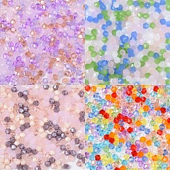 300шт 10 цвета прозрачные стеклянные бусины&nbsp;EGLA-YW0001-79