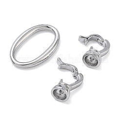 Овальные латунные раскладывающиеся застежки&nbsp;KK-Z143-13P