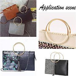 Железные ручки кошелька круглые / круглые кольца&nbsp;FIND-CA0001-12G