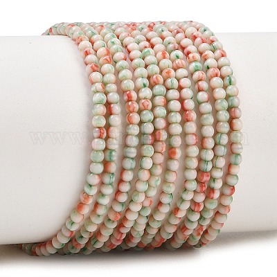 Фарфора ручной работы бисер нитей&nbsp;PORC-P034-2mm-01-1