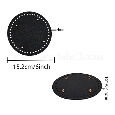 2 шт. 2 цвета искусственная кожа вязание крючком сумки для ногтей дно формирователь подушечки&nbsp;DIY-SZ0001-83A-1