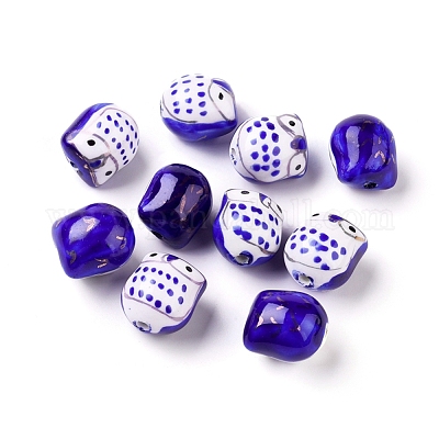 Фарфоровые бусины ручной работы&nbsp;PORC-S447-08-1