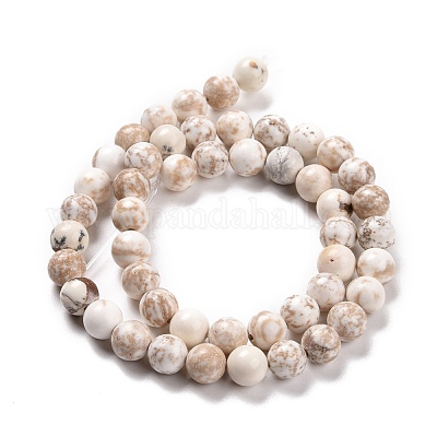 Бусины из натурального магнезита TURQ-P027-22-8mm-1