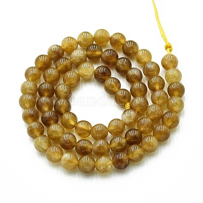 Природного кварца нитей бисера&nbsp;G-N355-6mm-62-1