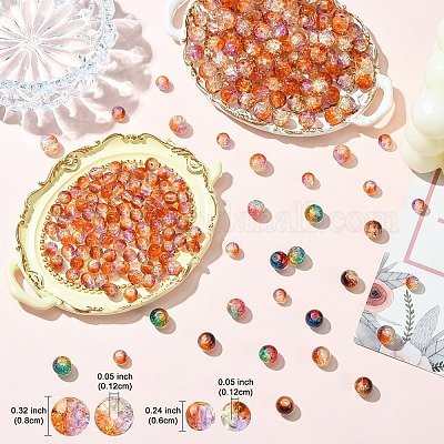 100шт хрустящие стеклянные бусины&nbsp;CCG-YW0001-19A-01-1