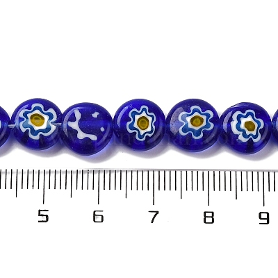 Ручной работы millefiori стеклянные бусины нитки LAMP-G164-04E-1