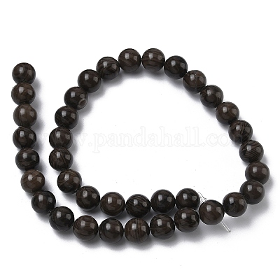 Натуральное дерево каменным кружевом бисер нитей&nbsp;G-K365-F03-10mm-1