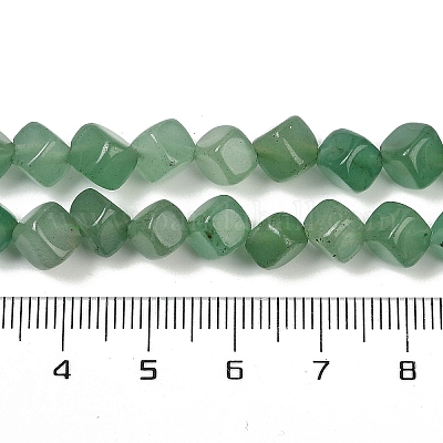 Естественный зеленый авантюрин бисер нитей G-A257-A09-01-1