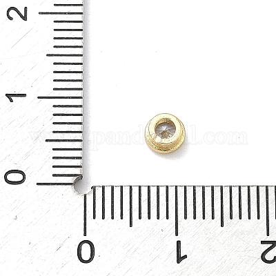 Плоские круглые латунные микропаве кабошоны из кубического циркония&nbsp;KK-P345-13G-A02-1