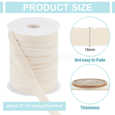 1 моток плоского хлопкового шнура-завязки&nbsp;OCOR-BC0006-88B-1