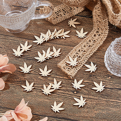 60шт деревянные подвески&nbsp;WOOD-FH0002-30C-1