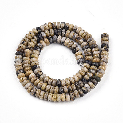 Натуральный кунжут яшма / киви нитки бусины яшмы&nbsp;LS-G-T140-84-1