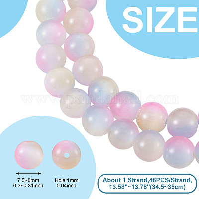 1 нить бусины кошачий глаз&nbsp;CE-TA0013-57A-1