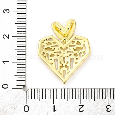 Латунные подвески с кубическим цирконием KK-D536-06G-1