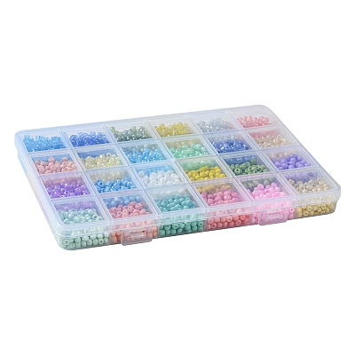 288 г 24 стилей стеклянных бусин&nbsp;SEED-FS0001-26B-1