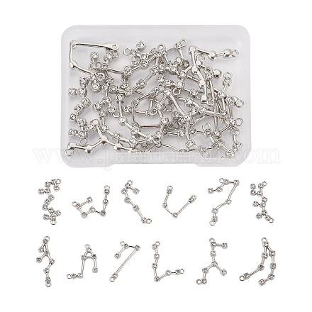 Сплав цинка со стеклянными стразами ювелирные изделия подвески аксессуары FIND-FW0001-04-1