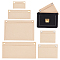 6pcs 6 style Wool Felt Bag Organizer Inserts, with Alloy Grommets, for Envelope Bag Interior Accessories, Rectangle, Beige, 5.4~12.4x9.25~24.9x0.3~0.35cm,Hole: 8~10mm, 1pc/style