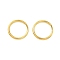 Iron Split Rings, Golden, 15x2mm, Inner Diameter: 12.5mm