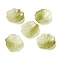 Glass Beads, Lotus Petal, Dark Sea Green, 24.5x24x6.5mm, Hole: 1.2mm