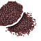 Picasso Cylinder Glass Seed Beads, Sienna, 2~2.5x1.5~2mm, Hole: 1mm, about 3030pcs/50g